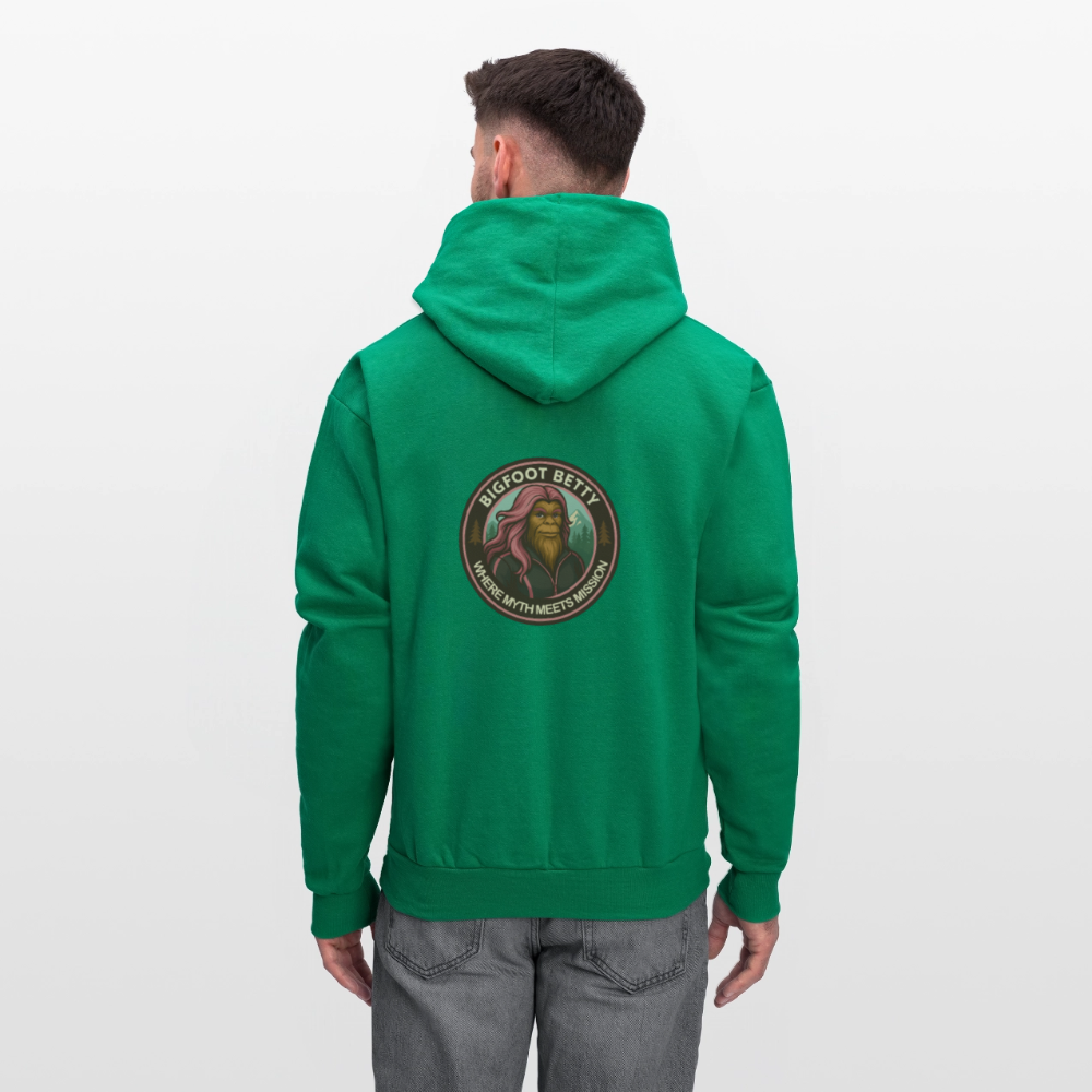 Men's Hoodie - Where Myth Meets Mission (RETRO) - kelly green