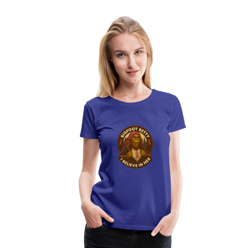 Women’s Premium T-Shirt - I Believe In Her (RETRO) - royal blue