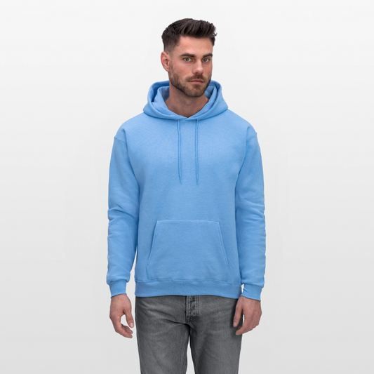 Men's Hoodie - Where Myth Meets Mission (RETRO) - carolina blue