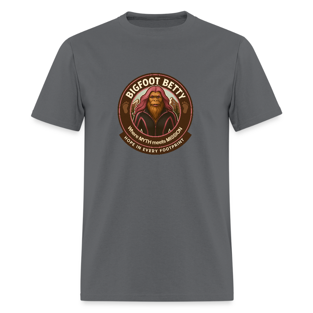 Unisex Classic T-Shirt - Hope in Every Footprint (RETRO) - charcoal