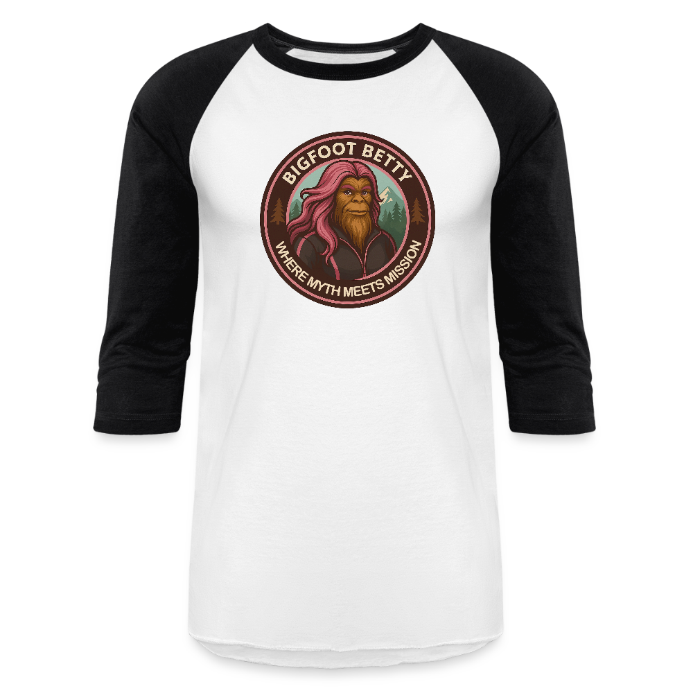 Baseball T-Shirt - Where Myth Meets Mission (RETRO) - white/black