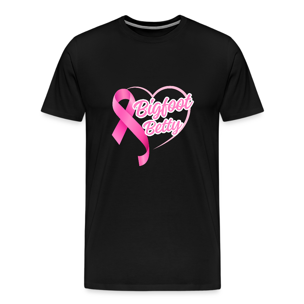Men's Premium T-Shirt -BFB Pink Ribbon - black