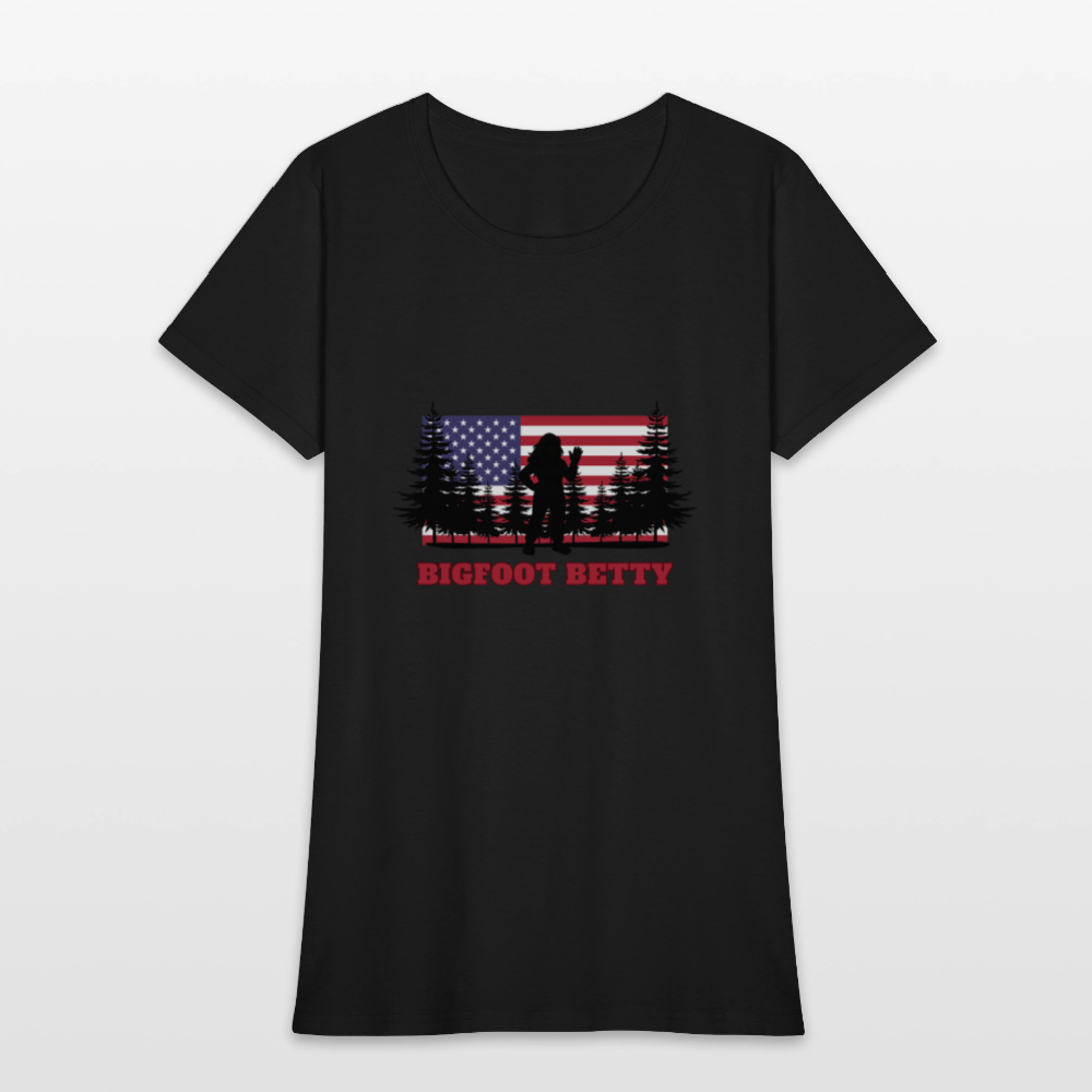 BFB July 4 - Forest Flag Women's T-Shirt - black