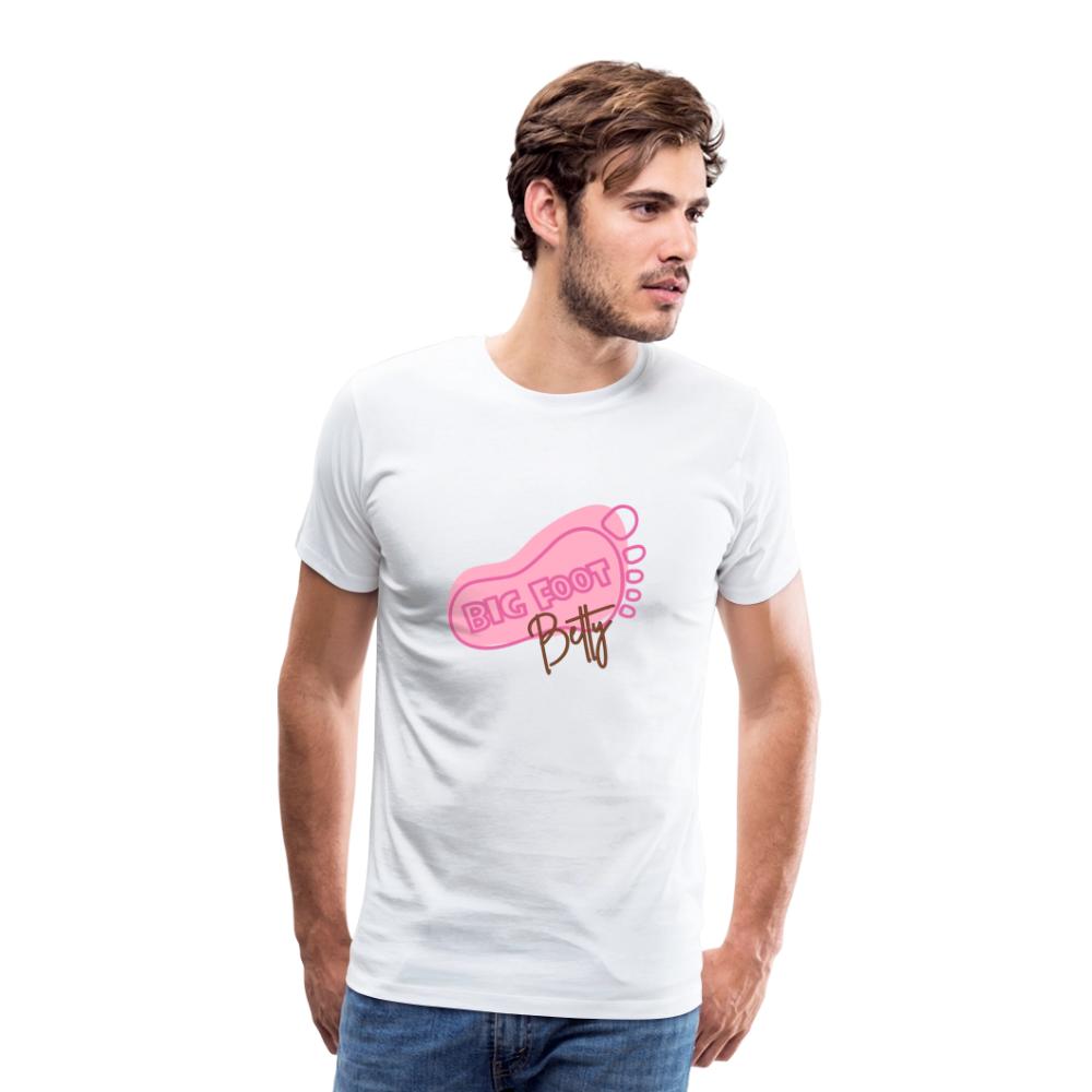 Men's Premium T-Shirt - BFB FootPrint - white
