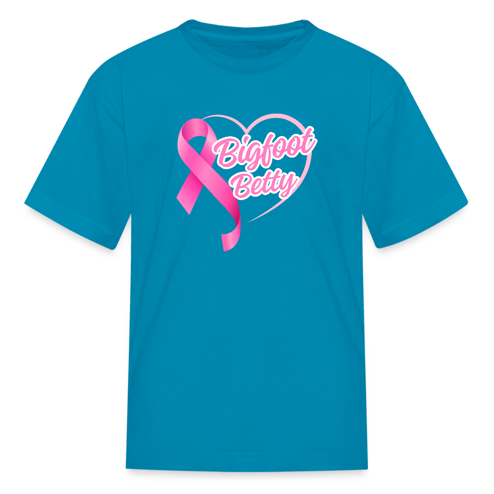 Kids' T-Shirt - BFB Pink Ribbon - turquoise