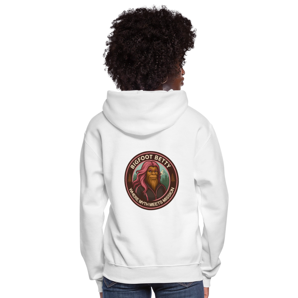 Women's Hoodie - Where Myth Meets Mission (RETRO) - white