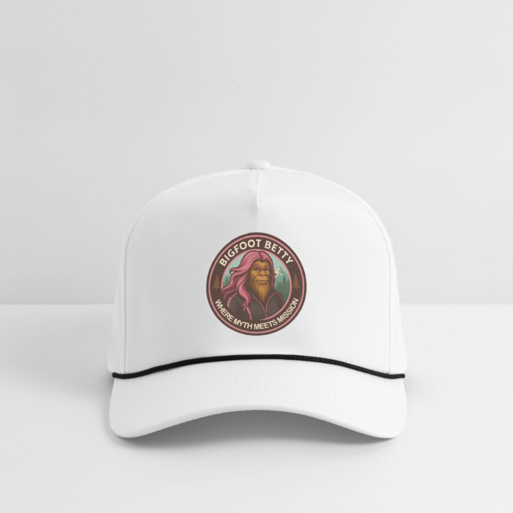 Rope Cap - Where Myth Meets Mission (RETRO) - white/black