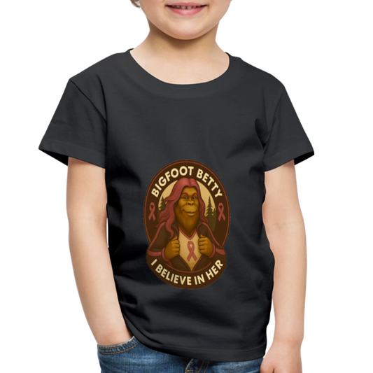 Toddler Premium T-Shirt - I Believe In Her  (RETRO) - black