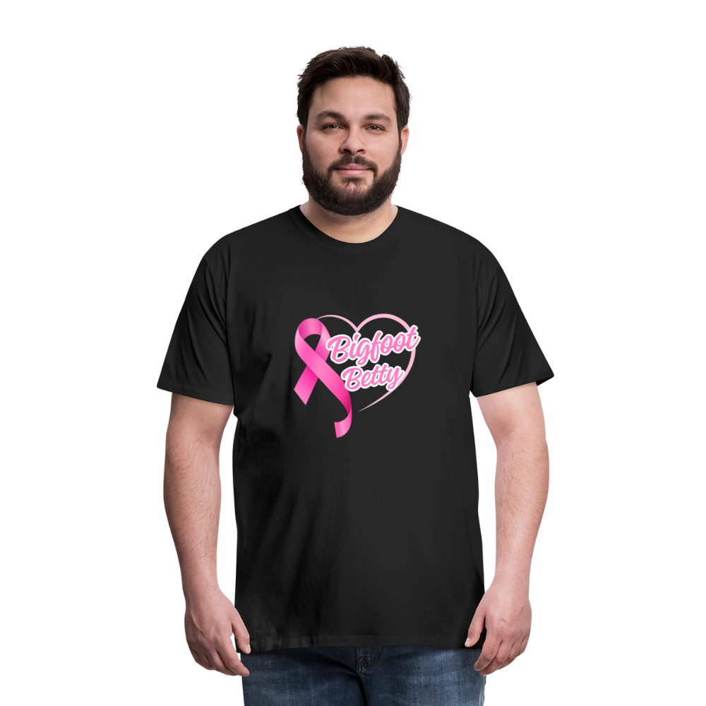 Men's Premium T-Shirt -BFB Pink Ribbon - black