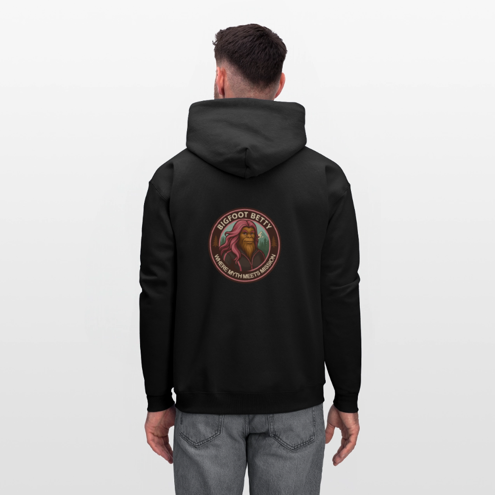 Men's Hoodie - Where Myth Meets Mission (RETRO) - black