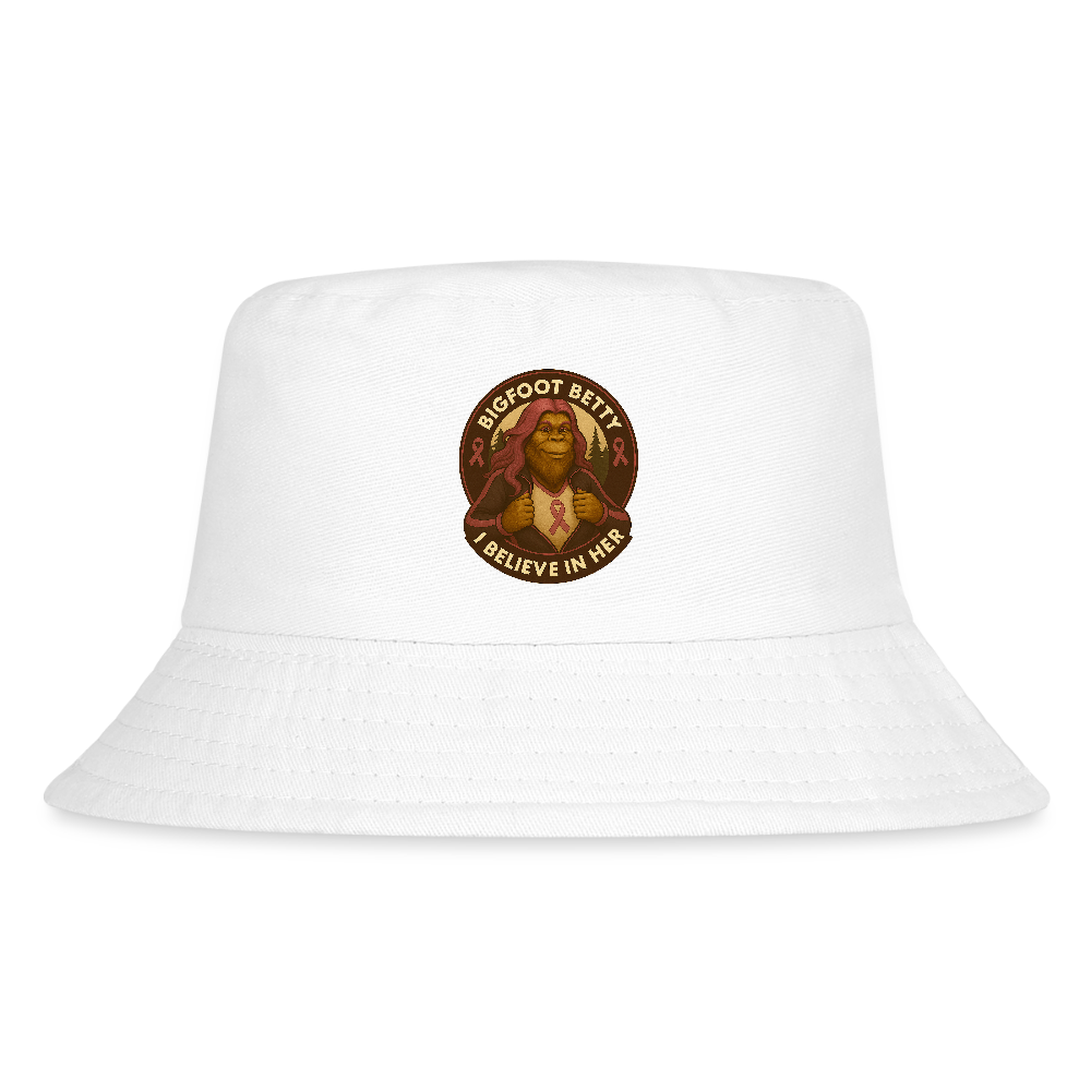Kid's Bucket Hat - I Believe In Her (RETRO) - white