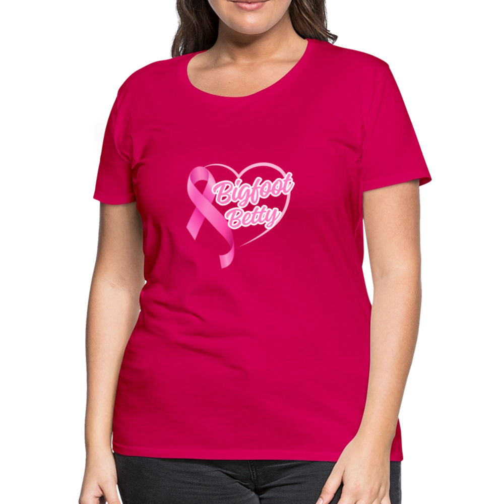 Women’s Premium T-Shirt - BFB Pink Ribbon - dark pink
