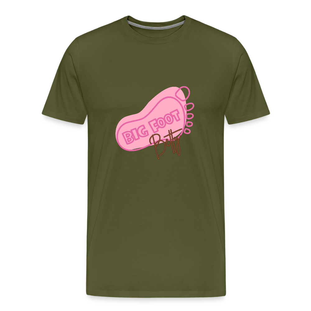Men's Premium T-Shirt - BFB FootPrint - olive green