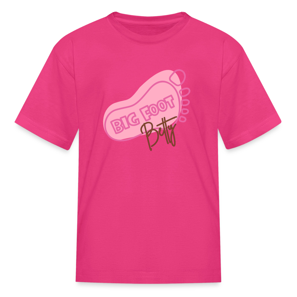 Kids' T-Shirt - BFB FootPrint - fuchsia
