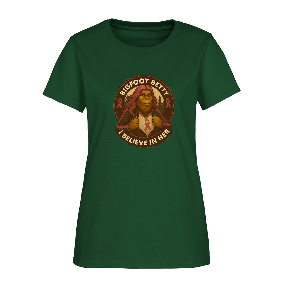 Women's T-Shirt - I Believe In Her (RETRO) - forest green
