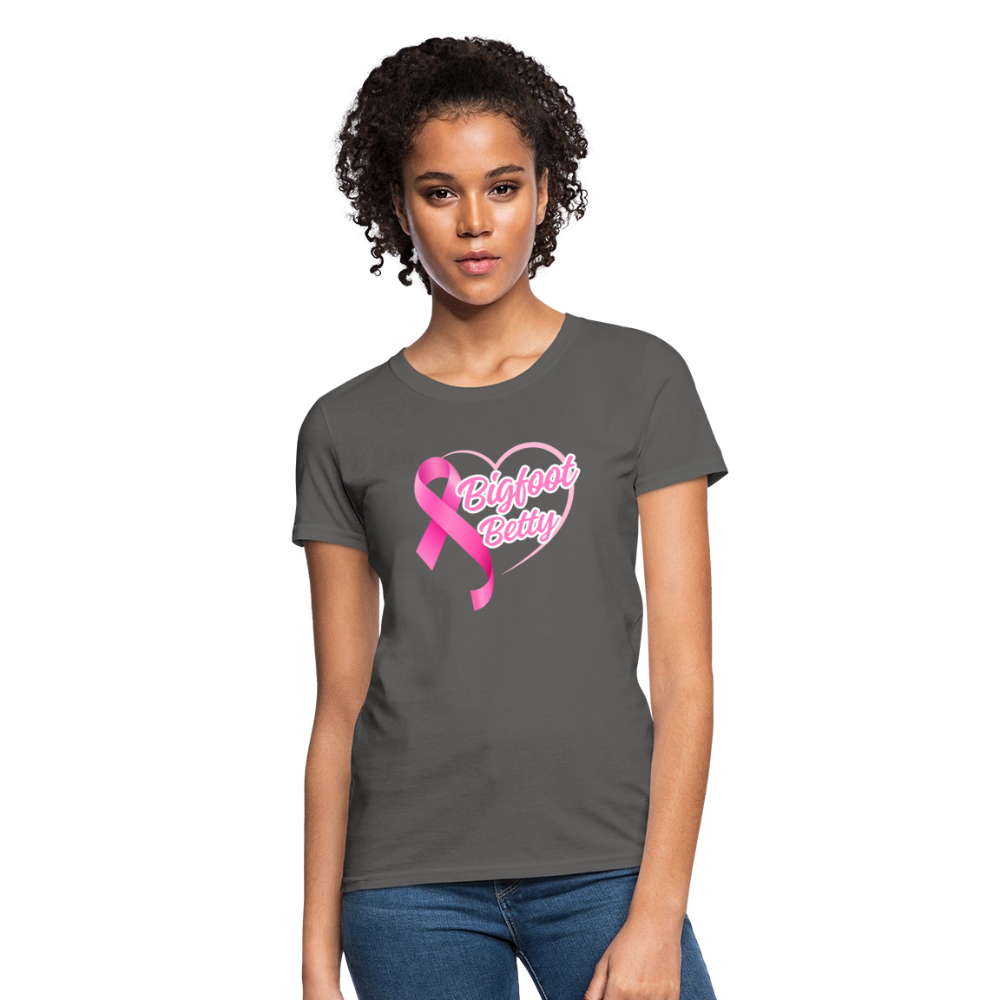 Women's T-Shirt - BFB Pink Ribbon - charcoal