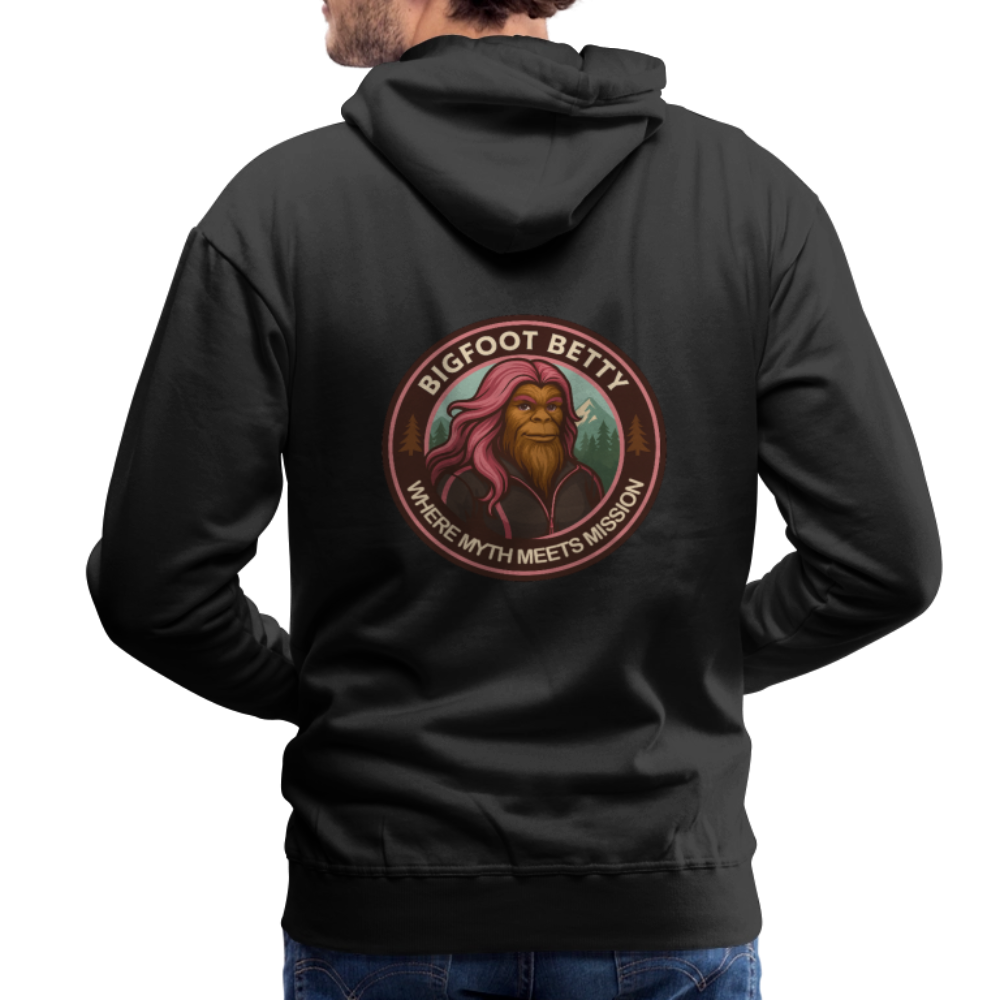Men’s Premium Hoodie - Where Myth Meets Mission  (RETRO) - black