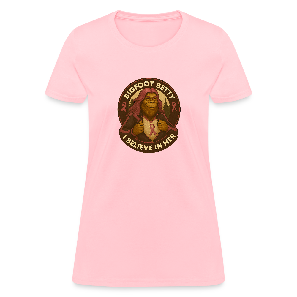 Women's T-Shirt - I Believe In Her (RETRO) - pink