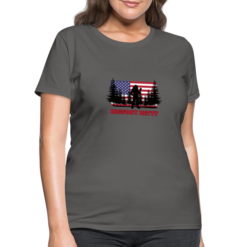 BFB July 4 - Forest Flag Women's T-Shirt - charcoal