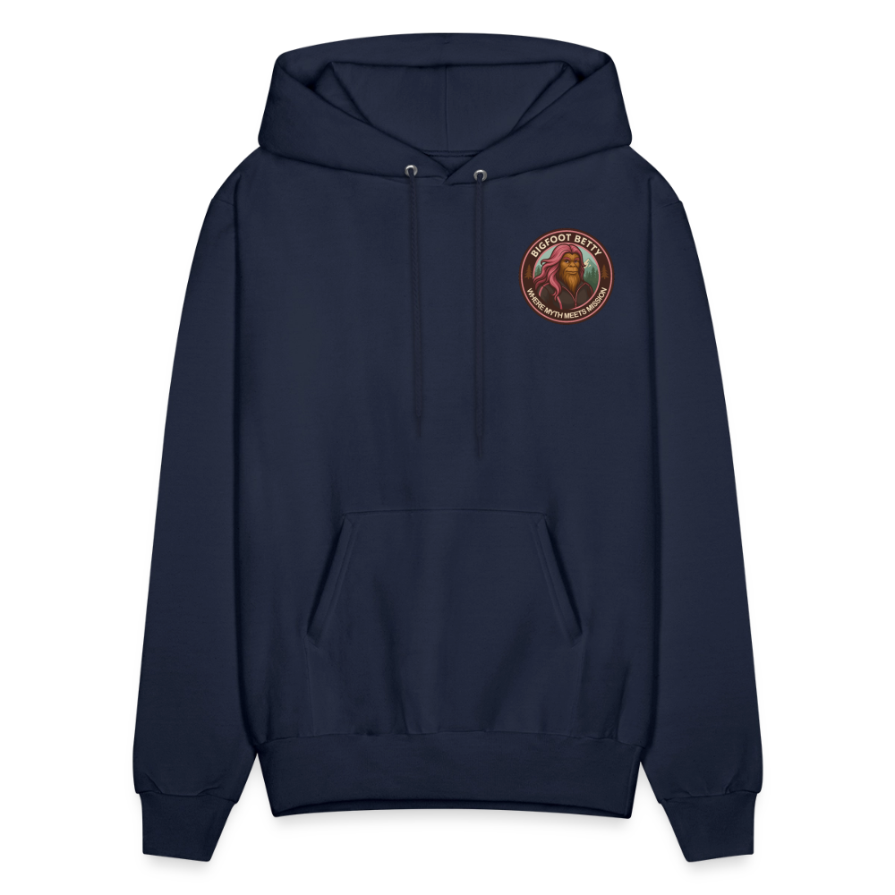 Men's Hoodie - Where Myth Meets Mission (F/B) (RETRO) - navy