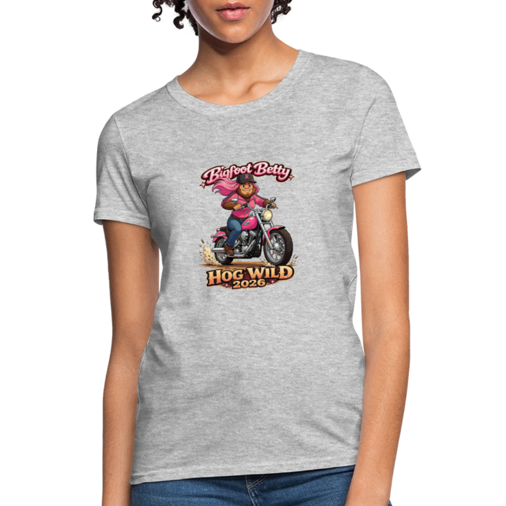 Women's T-Shirt - BFB Hog Wild - MOTORCYCLE - heather gray