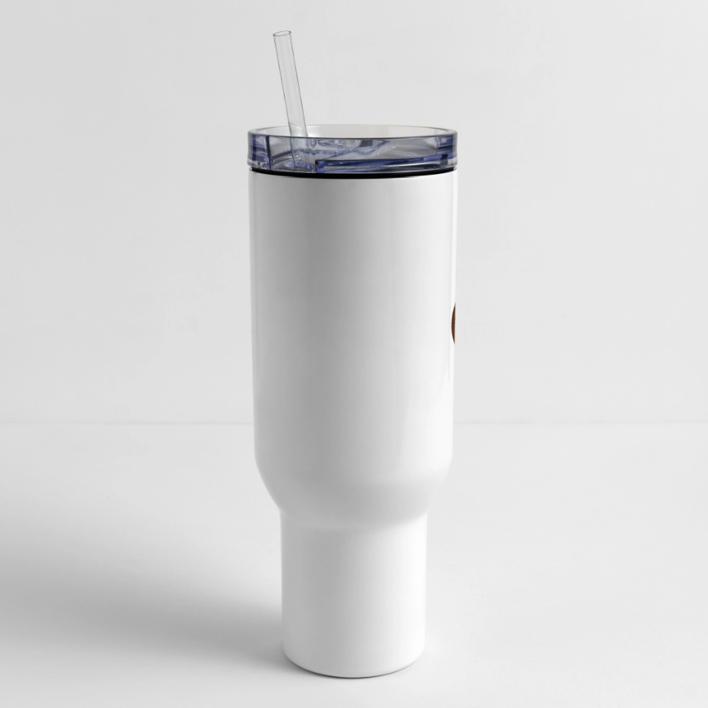 40 oz Travel Tumbler - I Believe In Her (RETRO) - white