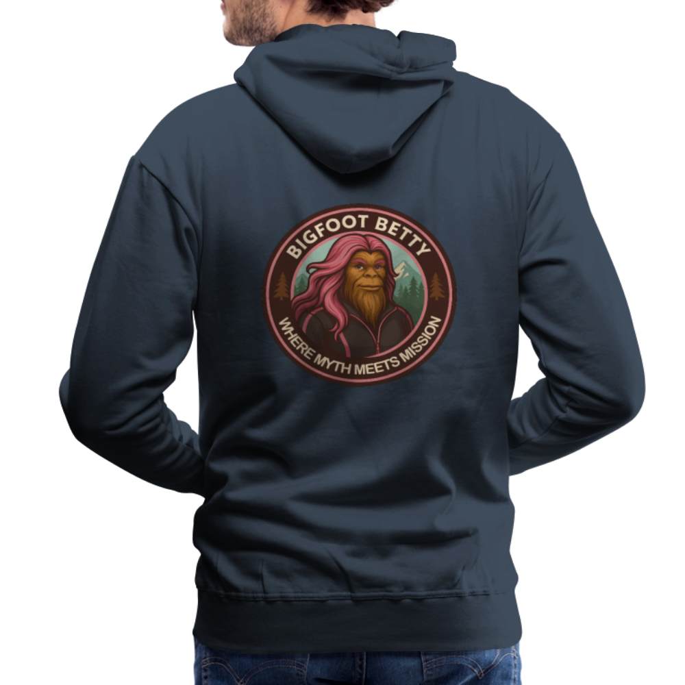 Men’s Premium Hoodie - Where Myth Meets Mission (RETRO) - navy