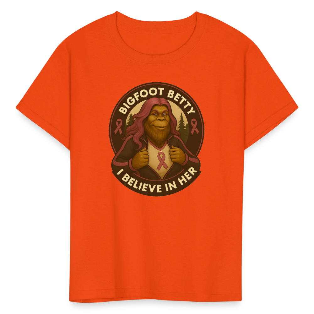 Kids' T-Shirt -I Believe In Her (RETRO) - orange