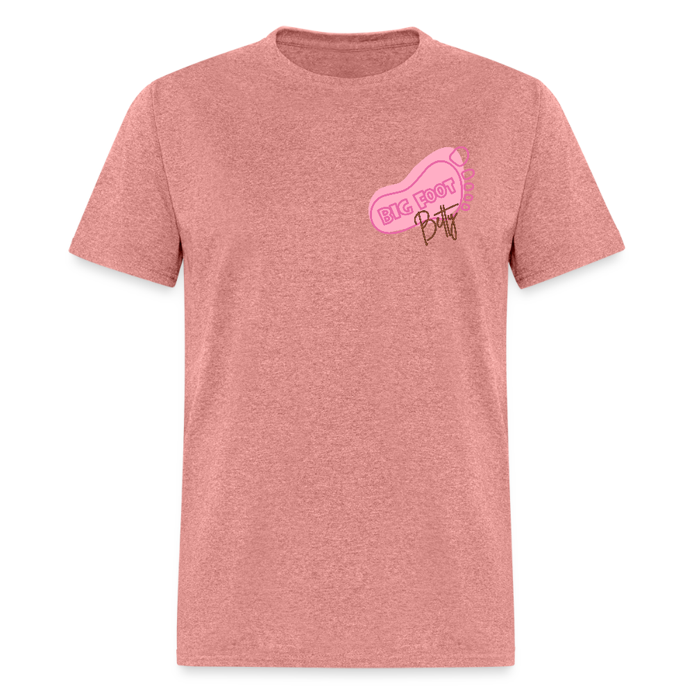 Unisex Classic T-Shirt - BFB FootPrint - heather mauve