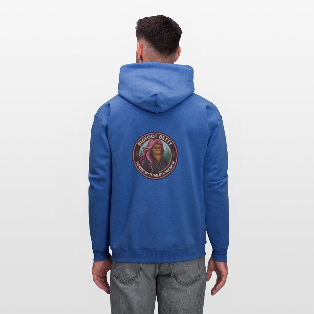 Men's Hoodie - Where Myth Meets Mission (RETRO) - royal blue