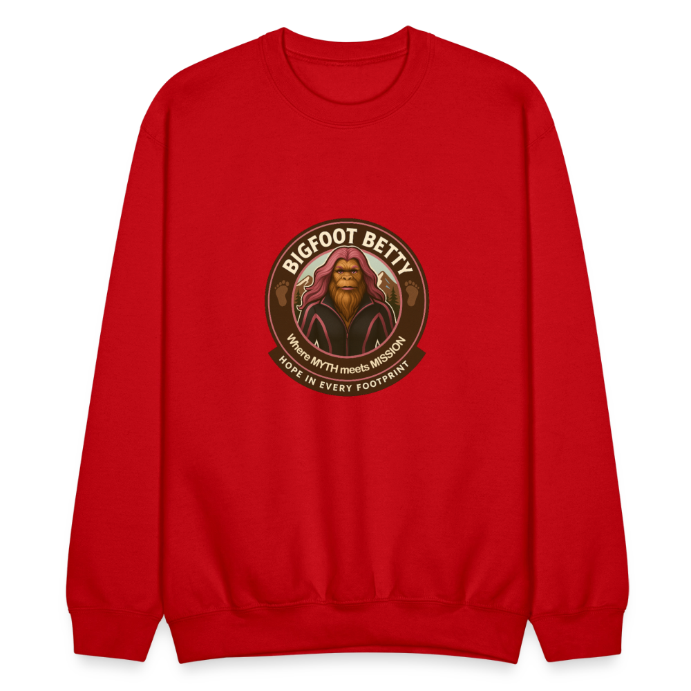 Crewneck Sweatshirt - Hope in Every Footprint (RETRO) - red