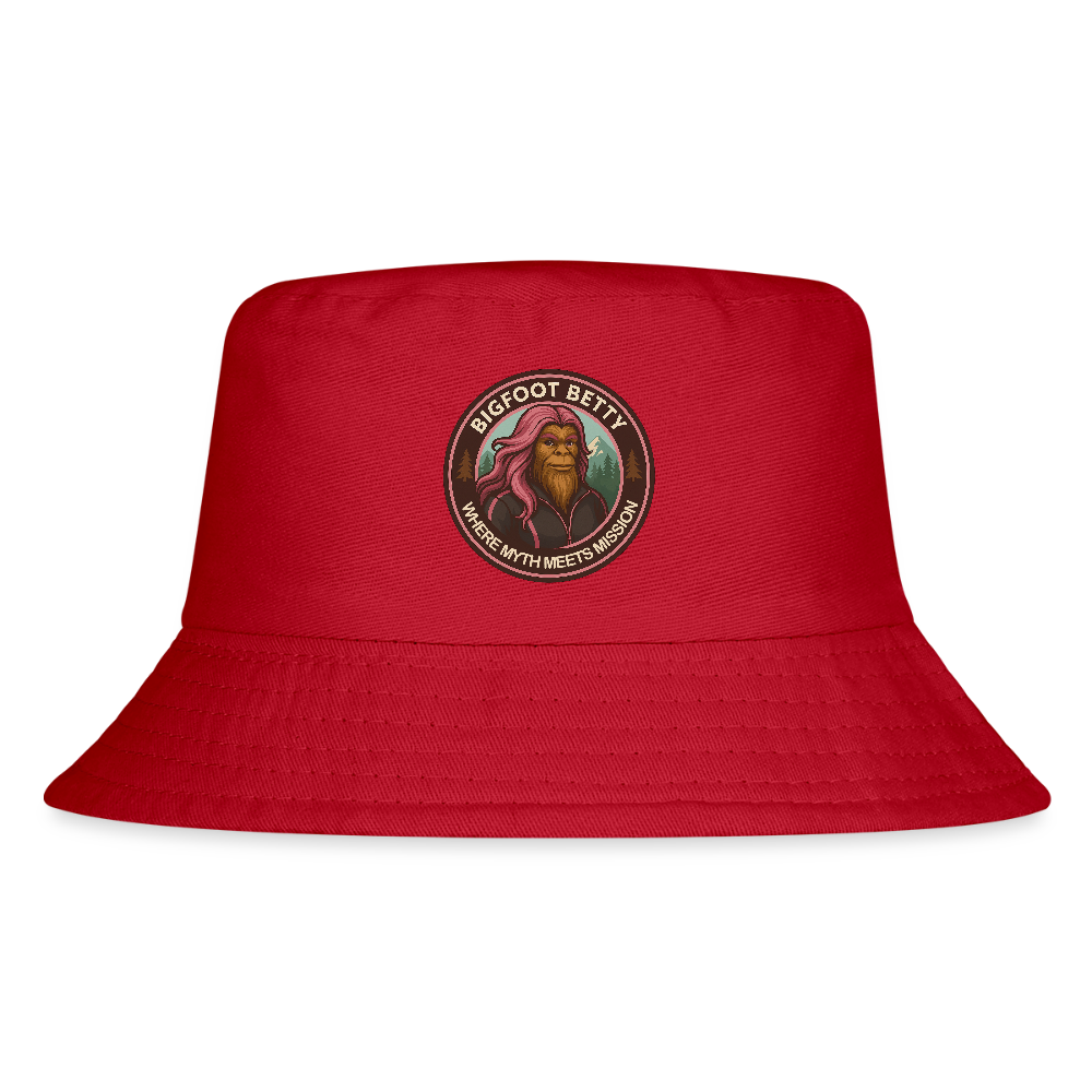 Kid's Bucket Hat - Where Myth Meets Mission (RETRO) - red