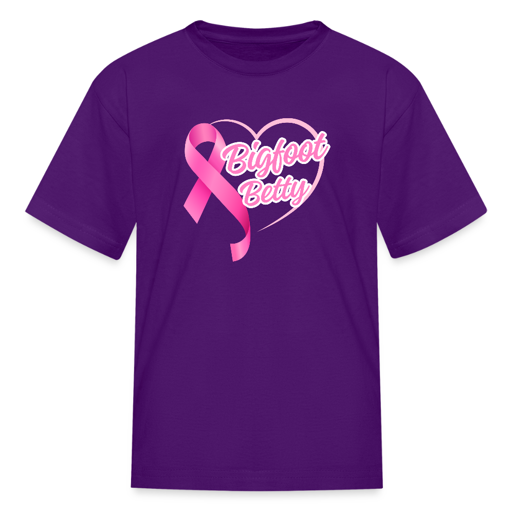 Kids' T-Shirt - BFB Pink Ribbon - purple