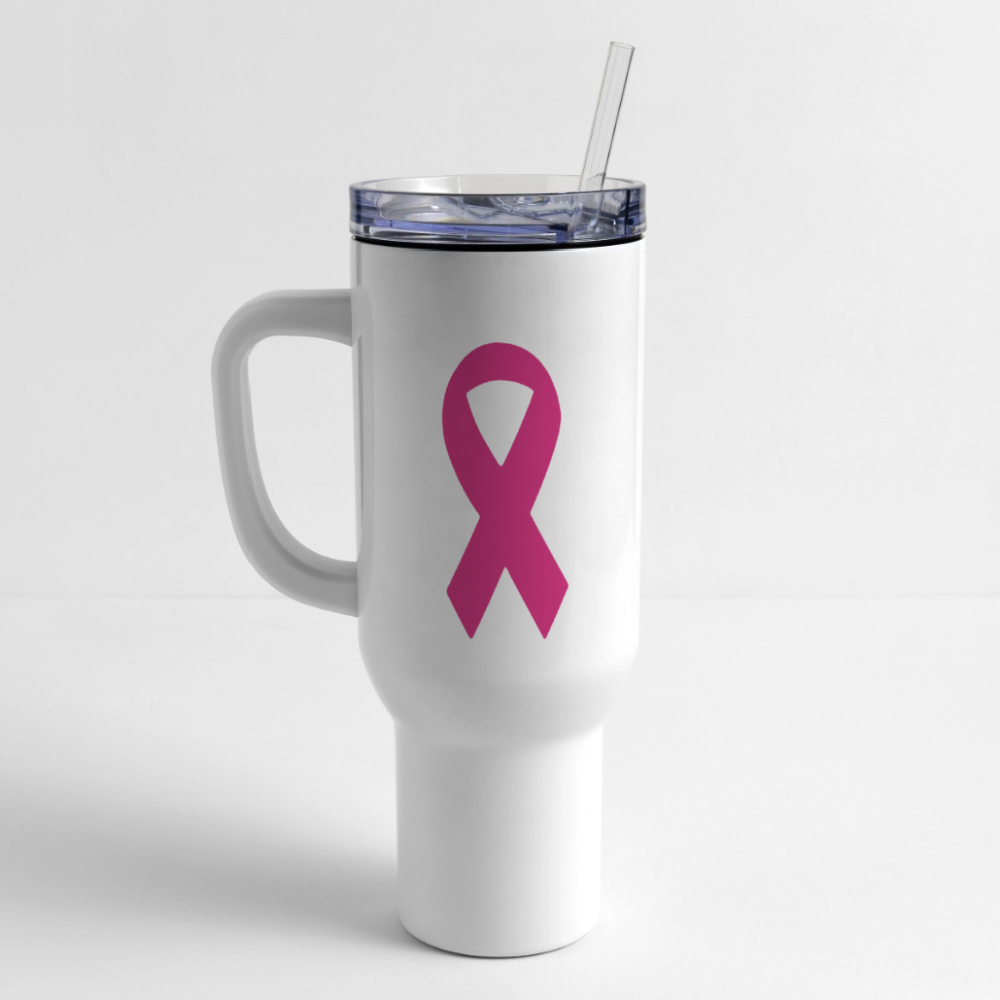 BFB July 4 - Waving Flag 40 oz Travel Tumbler - white