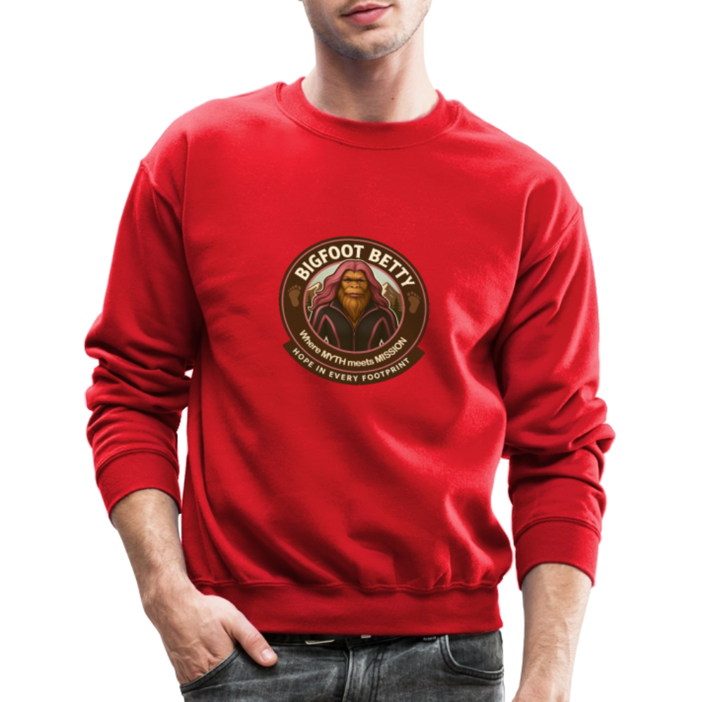 Crewneck Sweatshirt - Hope in Every Footprint (RETRO) - red
