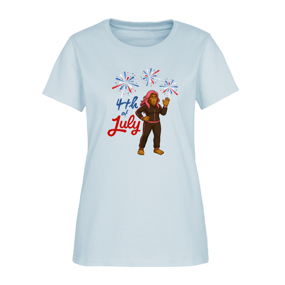 BFB July 4 - Fireworks Women's T-Shirt - light blue
