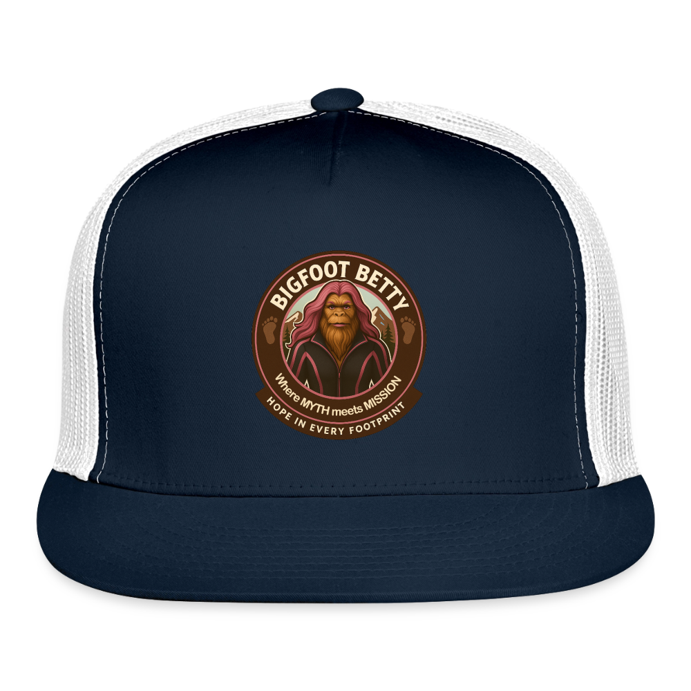 Trucker Hat - Hope in Every Footprint (RETRO) - navy/white