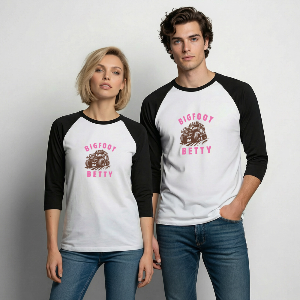 Baseball T-Shirt - BFB Jeep - white/black