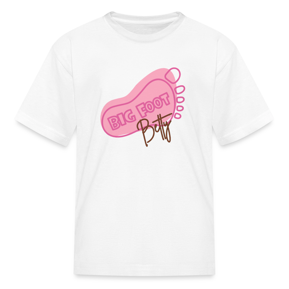 Kids' T-Shirt - BFB FootPrint - white