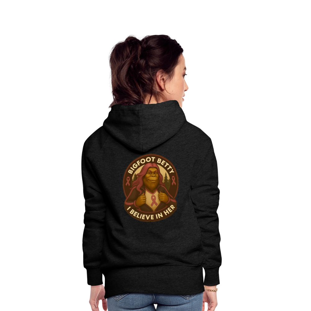 Women’s Premium Hoodie - I Believe In Her (RETRO) - charcoal grey