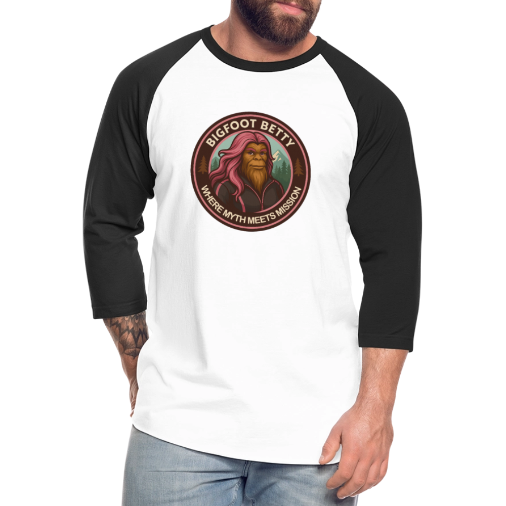 Baseball T-Shirt - Where Myth Meets Mission (RETRO) - white/black