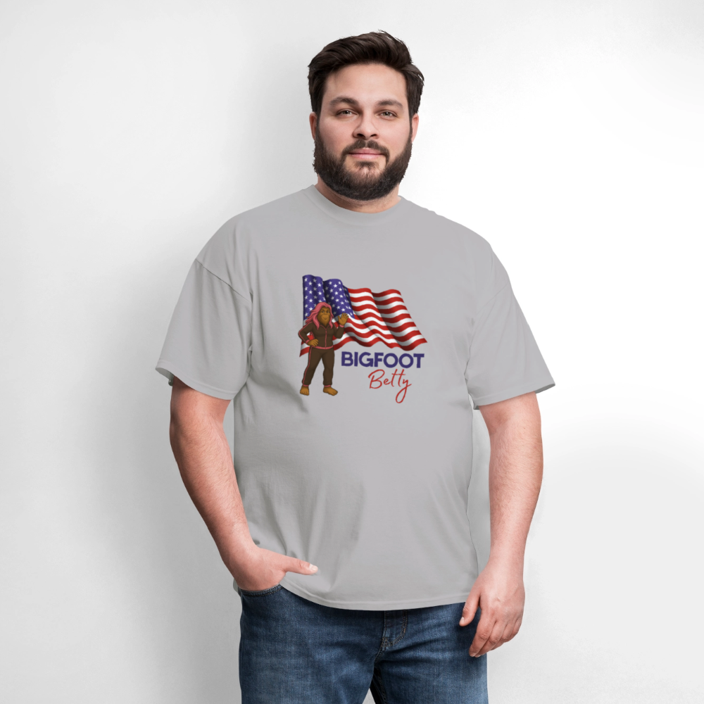 BFB July 4 -Waving Flag Unisex Classic T-Shirt - gravel 