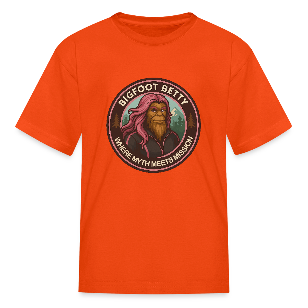 Kids' T-Shirt - Where Myth Meets Mission (RETRO) - orange