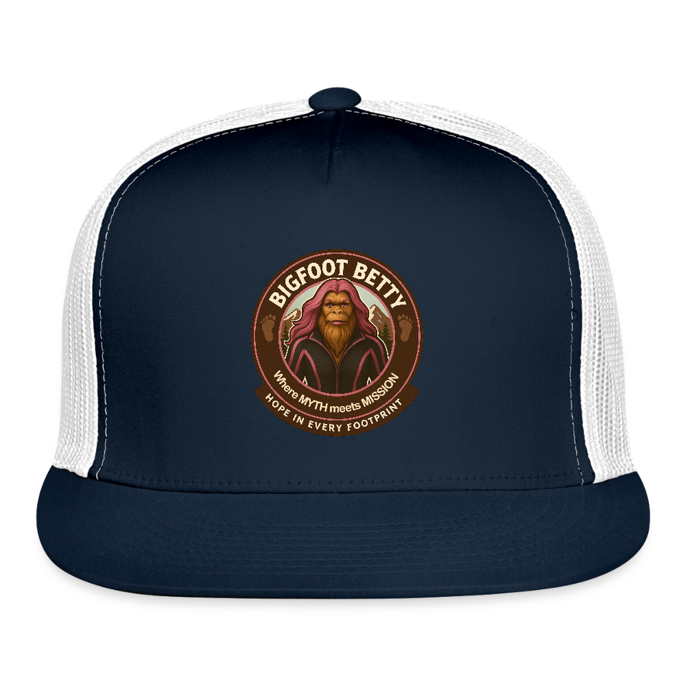 Trucker Hat - Hope in Every Footprint (RETRO) - navy/white