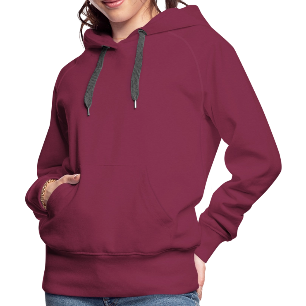 Women’s Premium Hoodie - I Believe In Her (RETRO) - burgundy