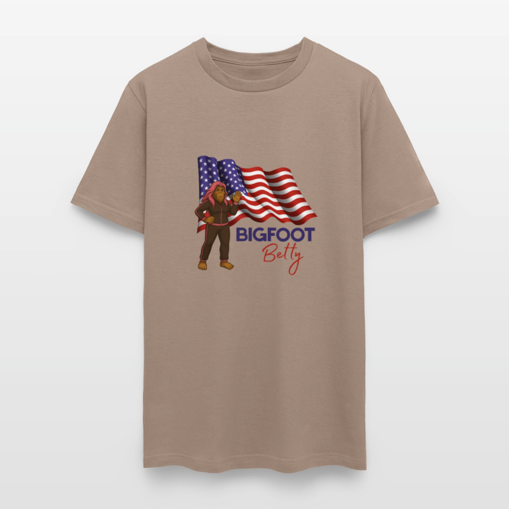 BFB July 4 -Waving Flag Unisex Classic T-Shirt - brown savana