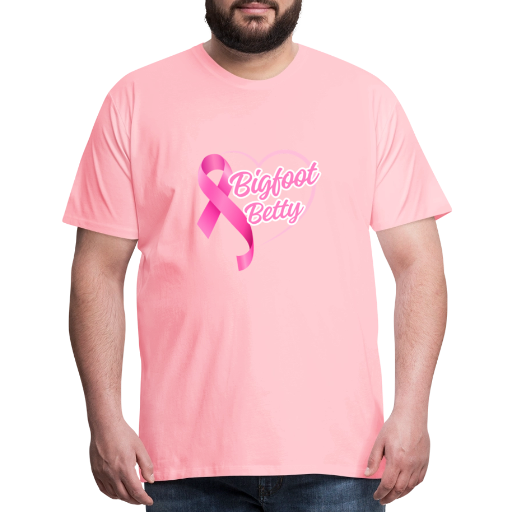 Men's Premium T-Shirt -BFB Pink Ribbon - pink