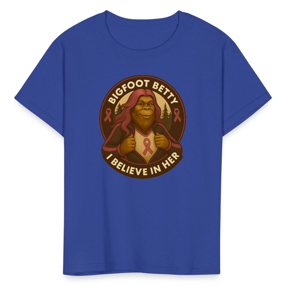 Kids' T-Shirt -I Believe In Her (RETRO) - royal blue