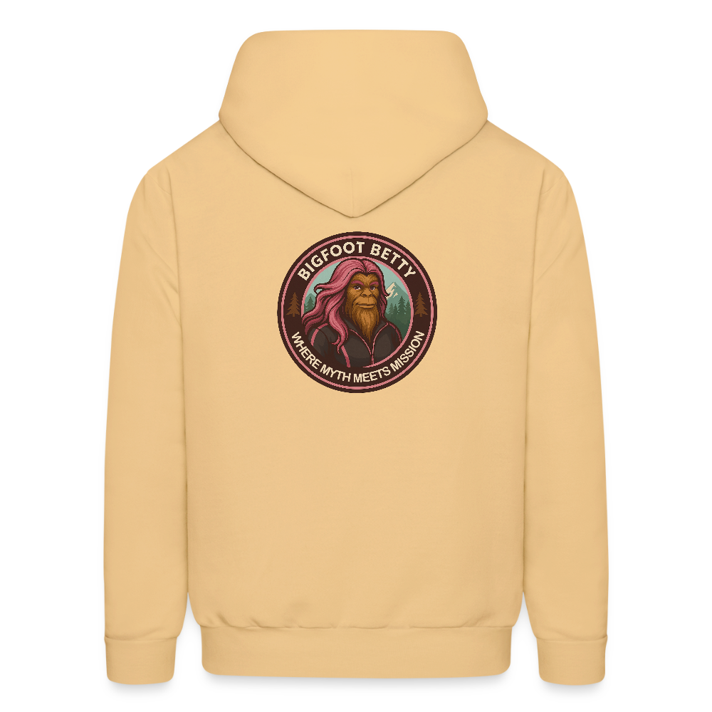 Men's Hoodie - Where Myth Meets Mission (RETRO) - light gold 