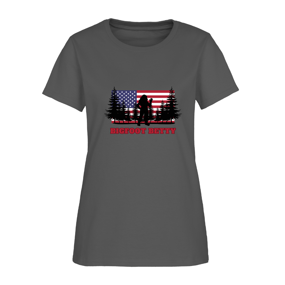 BFB July 4 - Forest Flag Women's T-Shirt - charcoal